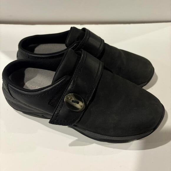 Black leather clogs leatherclogs - Picture 3 of 7